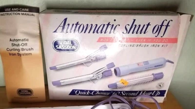 VIDAL SASSOON VS-195PN 4 IN 1 CURLING IRON/BRUSH STYLING KIT - Imagem 1 de 2