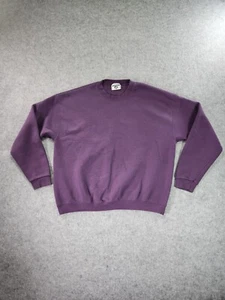 Vintage Lee Heavyweight Sweatshirt Mens XL Purple Crew Neck Long Sleeve Pullover - Picture 1 of 6