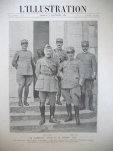 3949 FOCH DIAZ ARMISTICES BELGIQUE DéLIVRéE PASSCHENDAELE L'ILLUSTRATION 1918 - Foto 1 di 1