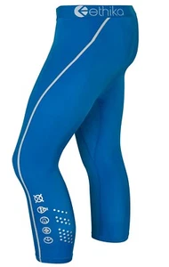 Collant Ethika Uomo Athletic Activewear 3/4 Subzero Performance Blu Taglia Media - Foto 1 di 5