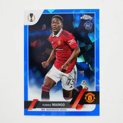 2022-23 Topps Chrome Sapphire Edition UEFA Blue Icy Kobbie Mainoo #118 Rookie RC - Image 1 of 2