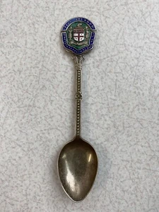 Antique E.P.N.S Enamel FIJI ISLANDS Silverplated Souvenir Spoon - Picture 1 of 5