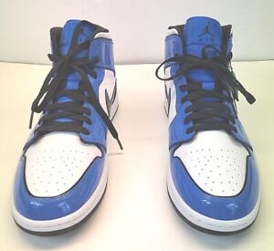 Nike Jordan 1 Mid SE Signal Blue & White Excellent Condition Size 11.5