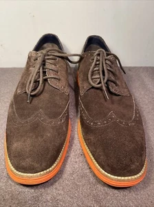 Cole Haan C11097 brown suede "LunarGrand" W/T oxfords US Mens sz 11.5 M - Picture 1 of 10