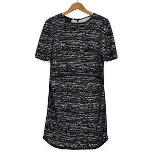 Donna Morgan Women’s Size 0 XS Black Heather Knit Contrast Trim Casual Dress - Picture 1 of 7