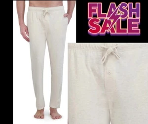 Pantalones de pijama de punto liso George para hombre TALLA M 32-34 bolsillos avena pantalones de salón - Imagen 1 de 13