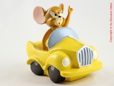 Cake Topper Battesimo Jerry Auto Giallo Statuine Sopra Torta Macchina Salvadanai