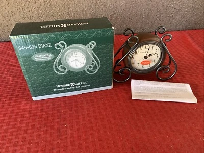 Reloj de mesa Howard Miller Diane, marrón medio - 645636 Foto 1 de 4