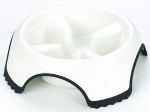 NEW JW Pet Company SkidStop Slow Feed Dog Bowl SKID RESISTANT Jumbo WHITE #514 - Picture 1 of 1