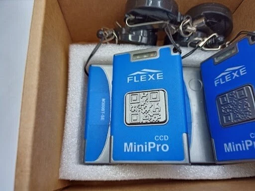 BOX OF 4 FLEXE PORTABLE BLUETOOTH CCD SCANNER MINI-PRO M300BT-SE WITH LANYARDS - Image 1 of 4