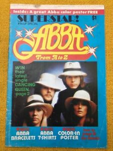 ABBA.    SUPERSTAR MAGAZINE.   ' ABBA. FROM  A - Z '  1976 Aust PUB.