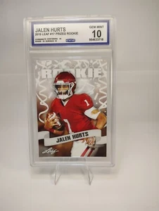 2019 Leaf Prized Rookie Jalen Hurts RC #17 CCG Gem Mint 10 - Picture 1 of 2