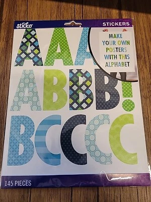 Sticko Futura Regular XL Alpha Stickers "Cool Multi Pattern" - Image 1 of 3