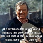 John Wayne Quote refrigerator magnet 3 1/2 "X 3 1/2 "