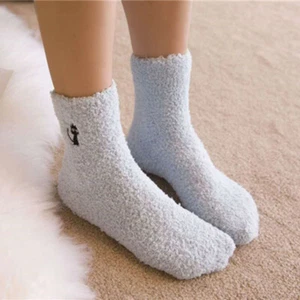 Warm Thermal Bed UK 5 Pairs Women Fluffy Cozy Slipper Socks Super Soft Non Slip - Picture 1 of 7