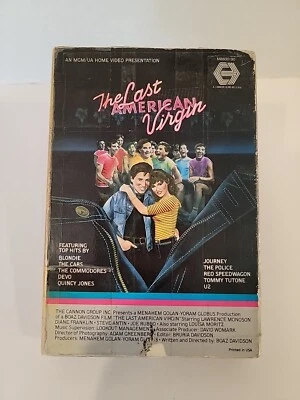 THE LAST AMERICAN VIRGIN Beta Tape Betamax NOT VHS 1983 CANNON Book Box - Image 1 of 4