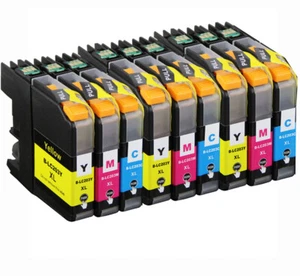 9P XL Color Ink fits Brother LC203 LC201 MFC-J460DW MFC-J5720DW MFC-J4320DW  - Picture 1 of 1