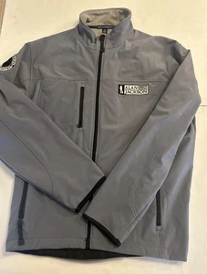 Alan Jackson Logo Port Authority Men’s XL Coat/Jacket Gray / Gray Patches - Picture 1 of 14