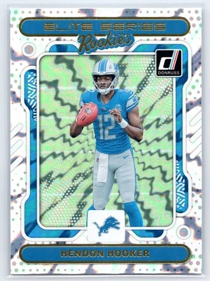 2023 Donruss Elite Series Rookies Hendon Hooker RC #20 Detroit Lions - Image 1 of 2