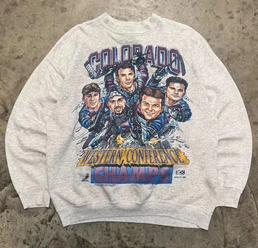 Colorado Avalanche NHL Western Conference Champs crewneck sweatshirt VK05941 - Image 1 of 1