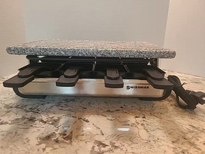 Swissmar Stelvio 8 Person Stone Raclette Party Grill - Stainless - Picture 1 of 17