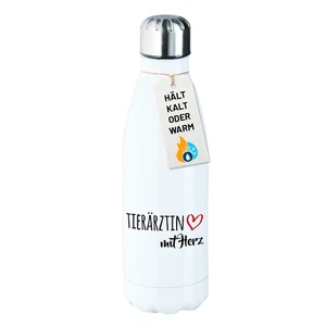 Edelstahl-Trinkflasche Tierärztin mit Herz Geschenkidee Tierärztin Geschenk Präs - Bild 1 von 40