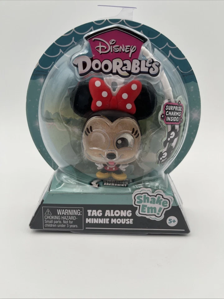 CLIP MOCHILA CON ETIQUETA MINNIE MOUSE DISNEY DOORABLES con DIJES SORPRESA Foto 1 de 4