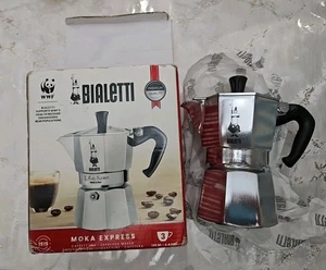 Bialetti Moka Express Italian Espresso Maker 3 Cup - Picture 1 of 4