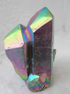 Titanium Aura Crystal Muli Colour Coated freeform Sprayed Plated Shimmy Multi - Foto 1 di 24