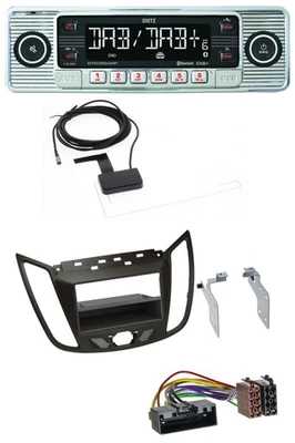 Dietz Bluetooth USB MP3 DAB Autoradio für Ford C-Max / Kuga - dunkelbraun - Bild 1 von 4