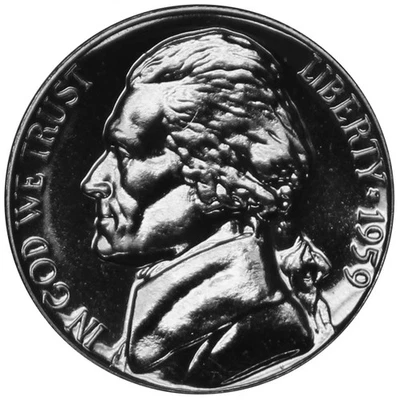 1959 Jefferson Nickel Gem Proof Coin - Image 1 of 4