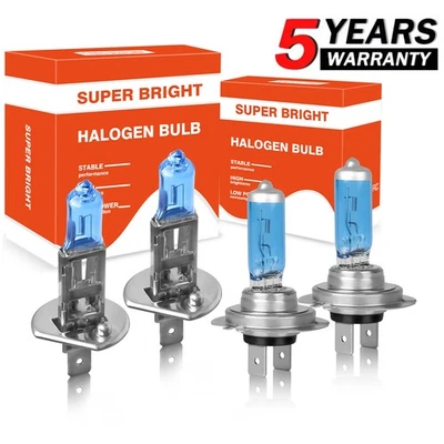 For Kia Optima 2006-2007 4x H7 H1 Combo Halogen Bulbs Headlight High Low Beam - Image 1 of 4