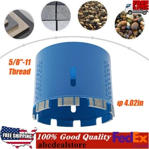 102mm/4.02in Diamond Core Drill Drilling Bit 5/8-11 Thread Diamond Drilling Bit - Picture 1 of 7