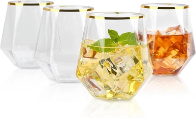 Wassergläser Trinkgläser Saftgläser 354Ml 12Oz Tritan-Bpa-Frei Ohne Stiel Kunsts - Bild 1 von 4