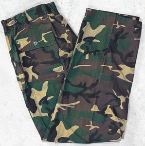 Pantalones para hombre Ranger de colección como nuevos Woodland camuflados ligeros de algodón hechos en Estados Unidos XL 38/32 - Imagen 1 de 3