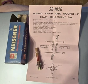 Meissner 20-1020 4.5 Mc TRAP AND SOUND IF - Picture 1 of 5