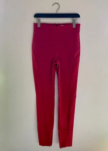 Robert Rodriguez Fire Engine Red Back-Zip Skinny Capri Pants High Waist Size 6 - Picture 1 of 5