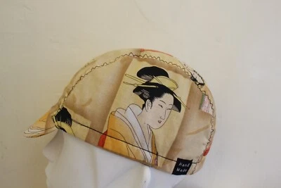 GORRA CICLISMO CULTURA JAPONESA 100% HECHA A MANO EN EE. UU. S M L Foto 1 de 4