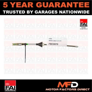 Se adapta al cable de freno de mano trasero Ford Focus 2004-2012 Focus C-Max 2003-2007 FAI - Imagen 1 de 1