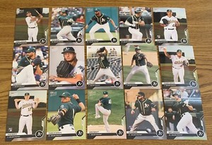 2020 TOPPS NOW OAKLAND ATHLETICS ROAD TO OPENING DAY 15-CARD TEAM SET - PR 150