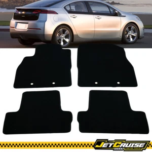 Fits 11-15 Chevrolet Volt Sedan Front & Rear Black Nylon Floor Mats Carpets 4PC - Picture 1 of 7