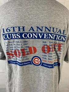 Vintage Chicago Cubs T-Shirt Convention Promo Tee MLB Baseball Logo Team Herren XL - Bild 1 von 8