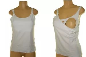 NEW NURSING CAMI SOFT COTTON SPANDEX BREASTFEEDING CAMISOLE BRA-Buy 2 Get 2 FREE - Picture 1 of 3