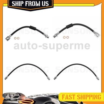 Juego de manguera de freno trasero línea 4 piezas para Chevrolet Silverado 2500 HD 2011-2016 6,6 L Foto 1 de 4