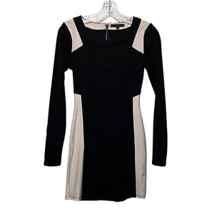 Vestido Lucca Couture Body Con Bloque de Color Manga Larga Talla Pequeña - Imagen 1 de 8