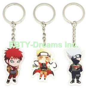 Set of 3 Naruto Anime Acrylic Keychain Gaara - Picture 1 of 2