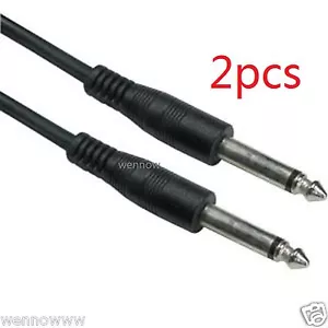Confezione 2 Cavi Altoparlanti Audio Pro 15 Piedi da 1/4" a 1/4 - Foto 1 di 1