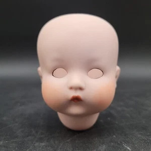 Rare Vintage AOM Germany Model 310 Porcelain Bisque Baby Unisex Doll Head Part - Picture 1 of 9