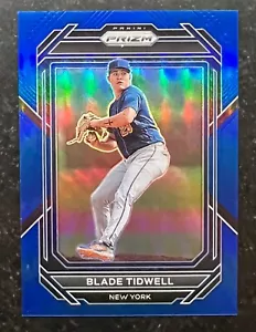 2023 Panini Prizm Prizms Blue Blade Tidwell #30 3/149 - Picture 1 of 2