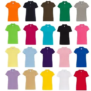 Polo para mujer Piqué 100% algodón manga corta talla ligera S-3XL - Imagen 1 de 28